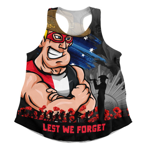 St Kilda Women Racerback Singlet ANZAC Inspired Football Fan Memorial Design