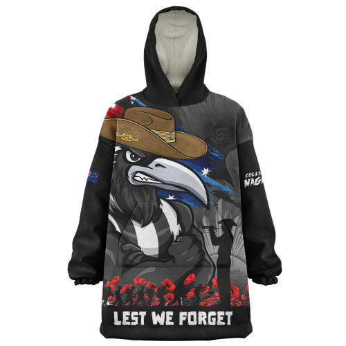 Collingwood Snug Hoodie ANZAC Inspired Football Fan Memorial Design