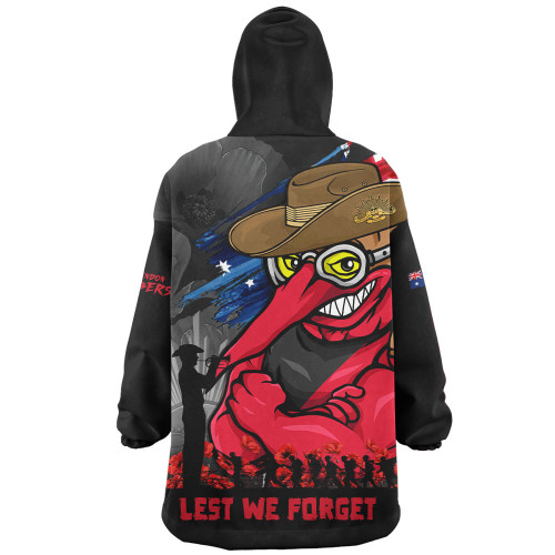 Essendon Snug Hoodie ANZAC Inspired Football Fan Memorial Design