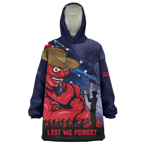 Melbourne Snug Hoodie ANZAC Inspired Football Fan Memorial Design