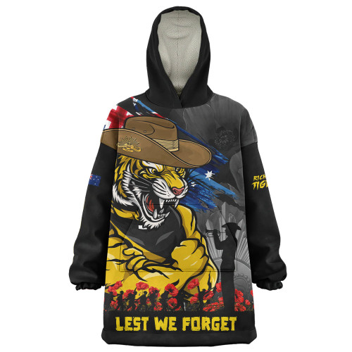 Richmond Snug Hoodie ANZAC Inspired Football Fan Memorial Design