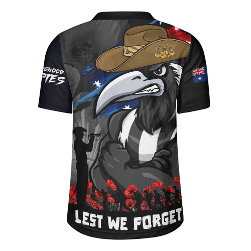 Collingwood Rugby Jersey ANZAC Inspired Football Fan Memorial Design