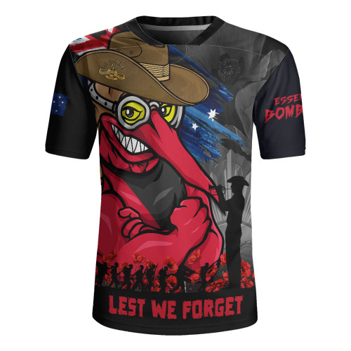 Essendon Rugby Jersey ANZAC Inspired Football Fan Memorial Design