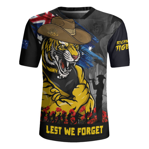 Richmond Rugby Jersey ANZAC Inspired Football Fan Memorial Design