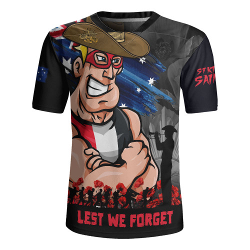 St Kilda Rugby Jersey ANZAC Inspired Football Fan Memorial Design