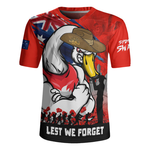 Sydney Swans Rugby Jersey ANZAC Inspired Football Fan Memorial Design