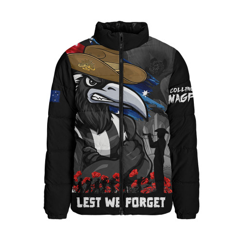 Collingwood Padded Jacket ANZAC Inspired Football Fan Memorial Design
