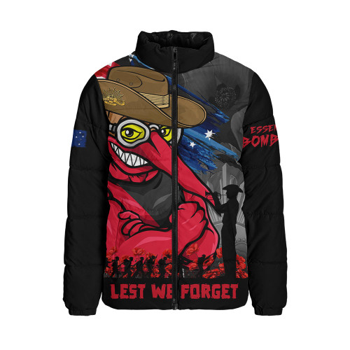 Essendon Padded Jacket ANZAC Inspired Football Fan Memorial Design