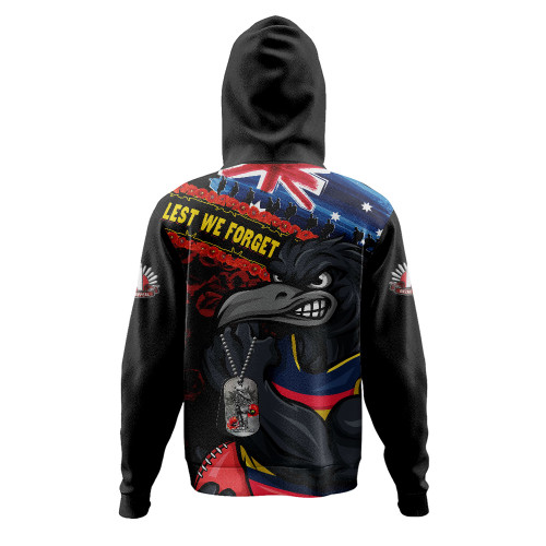 Adelaide Crows Hoodie Lest We Forget Eternal Honor