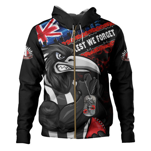 Collingwood Hoodie Lest We Forget Eternal Honor