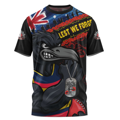 Adelaide Crows T-Shirt Lest We Forget Eternal Honor