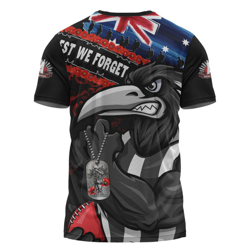 Collingwood T-Shirt Lest We Forget Eternal Honor