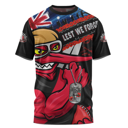 Essendon T-Shirt Lest We Forget Eternal Honor