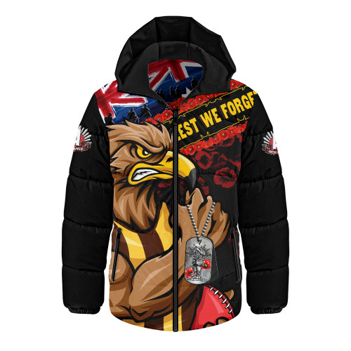 Hawthorn Hooded Padded Jacket Lest We Forget Eternal Honor