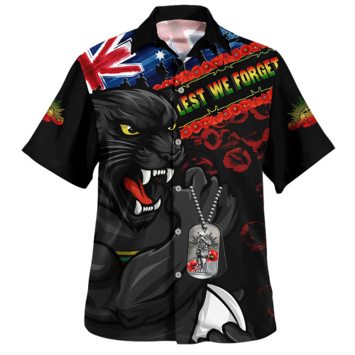 Penrith Panthers Hawaiian Shirt Anzac Remembrance Of The Fallen