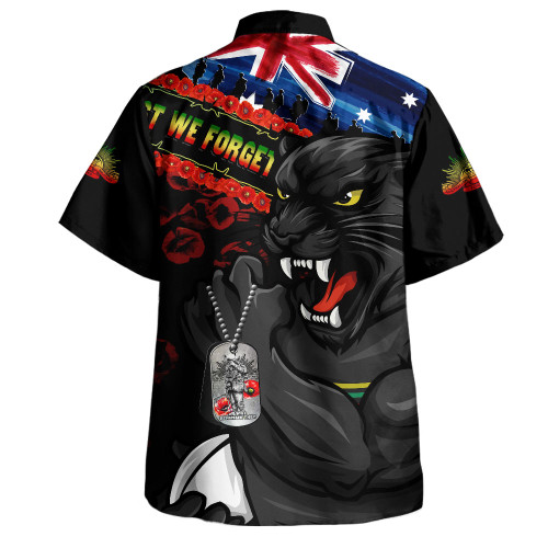 Penrith Panthers Hawaiian Shirt Anzac Remembrance Of The Fallen