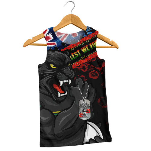 Penrith Panthers Men Singlet Anzac Remembrance Of The Fallen