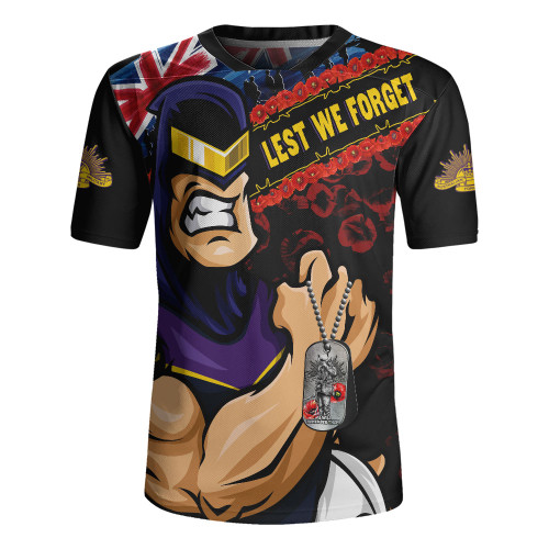Melbourne Storm Rugby Jersey Anzac Remembrance Of The Fallen