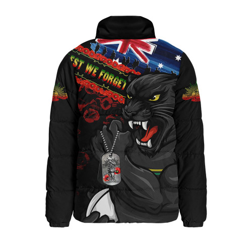 Penrith Panthers Padded Jacket Anzac Remembrance Of The Fallen