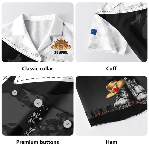 Australia Hawaiian Shirt Anzac Day Proud Remembrance Of Fallen Heroes