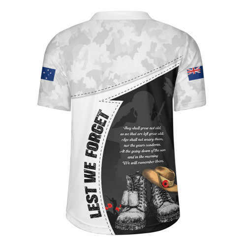 Australia Rugby Jersey Anzac Day Proud Remembrance Of Fallen Heroes