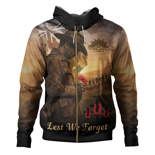 Australia Hoodie Anzac Day At Dawn We Remember