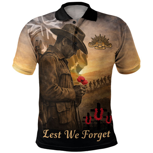 Australia Polo Shirt Anzac Day At Dawn We Remember