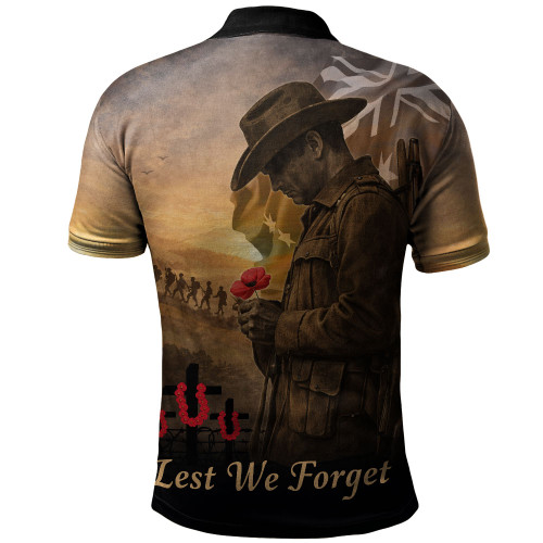 Australia Polo Shirt Anzac Day At Dawn We Remember