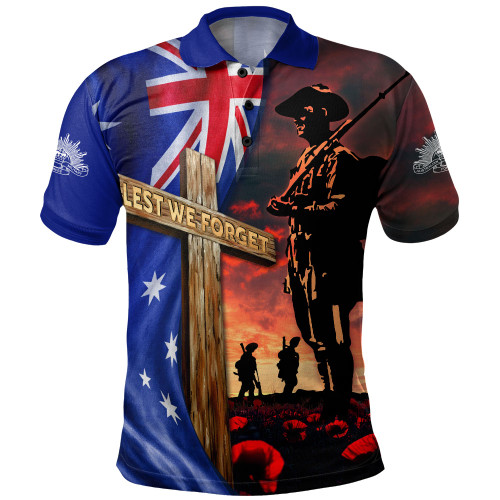 Australia Polo Shirt Lest We Forget Remembrance