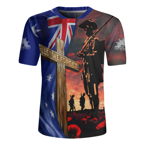 Australia Rugby Jersey Lest We Forget Remembrance