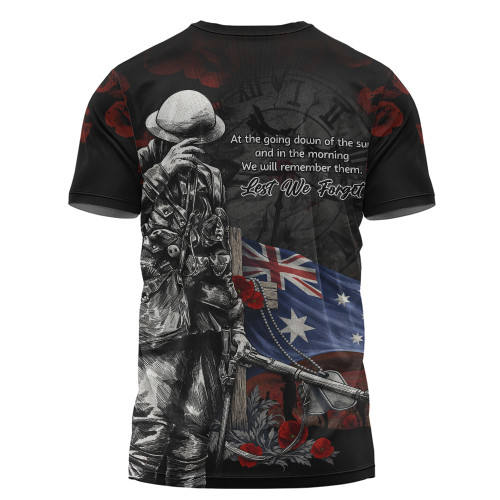 Australia T-Shirt Anzac Day Silent Dawn Spirit Of Remembrance