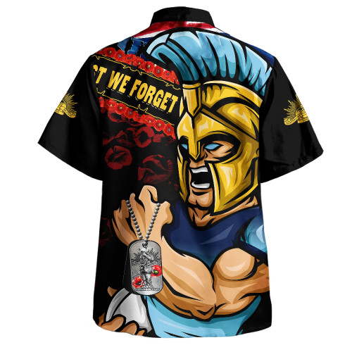 Gold Coast Titans Hawaiian Shirt Anzac Remembrance Of The Fallen
