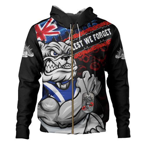 Canterbury-Bankstown Bulldogs Hoodie Anzac Remembrance Of The Fallen