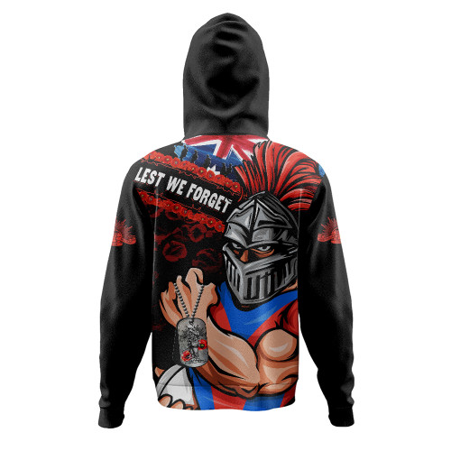 Newcastle Knights Hoodie Anzac Remembrance Of The Fallen