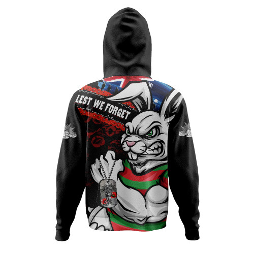 South Sydney Rabbitohs Hoodie Anzac Remembrance Of The Fallen