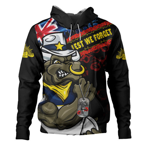 North Queensland Cowboys Hoodie Anzac Remembrance Of The Fallen