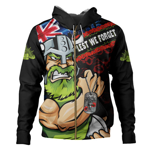 Canberra Raiders Hoodie Anzac Remembrance Of The Fallen