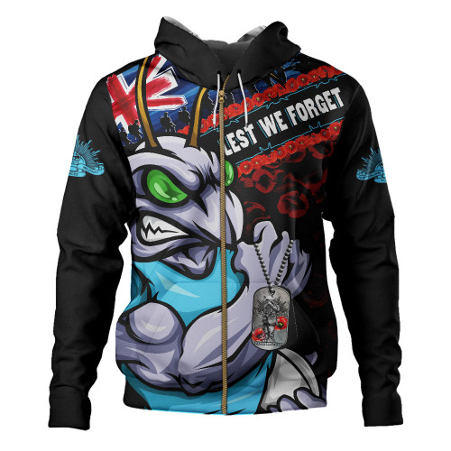 New South Wales Blues Hoodie Anzac Remembrance Of The Fallen