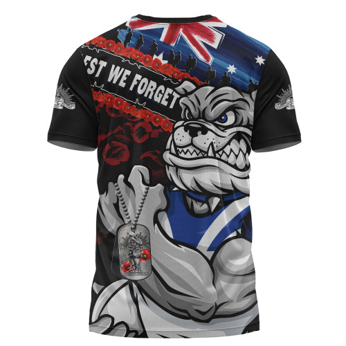 Canterbury-Bankstown Bulldogs T-Shirt Anzac Remembrance Of The Fallen
