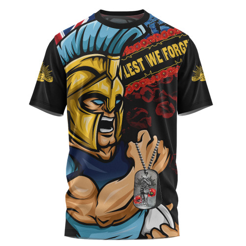 Gold Coast Titans T-Shirt Anzac Remembrance Of The Fallen