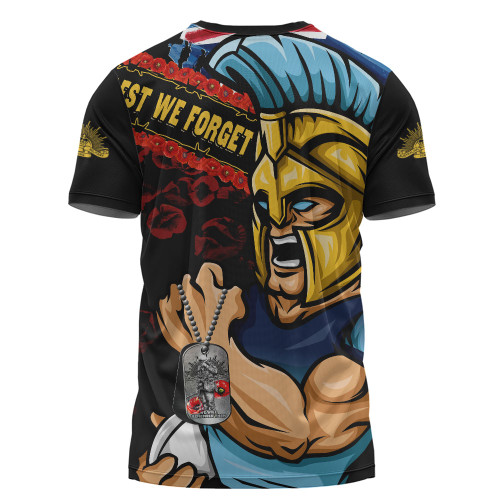 Gold Coast Titans T-Shirt Anzac Remembrance Of The Fallen