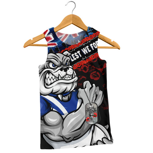Canterbury-Bankstown Bulldogs Men Singlet Anzac Remembrance Of The Fallen