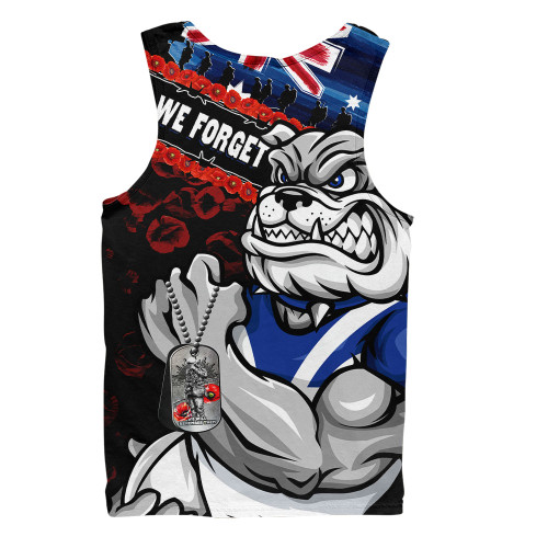 Canterbury-Bankstown Bulldogs Men Singlet Anzac Remembrance Of The Fallen
