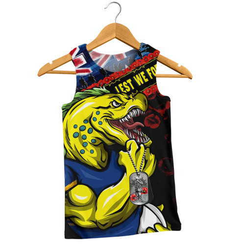 Parramatta Eels Men Singlet Anzac Remembrance Of The Fallen