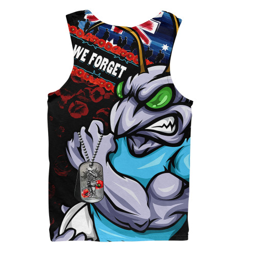 New South Wales Blues Men Singlet Anzac Remembrance Of The Fallen
