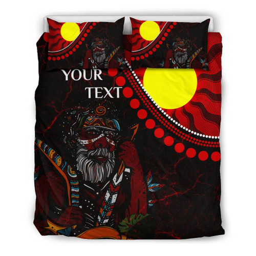 [Custom] Australia Aboriginal Bedding Set - Indigenous People And Sun