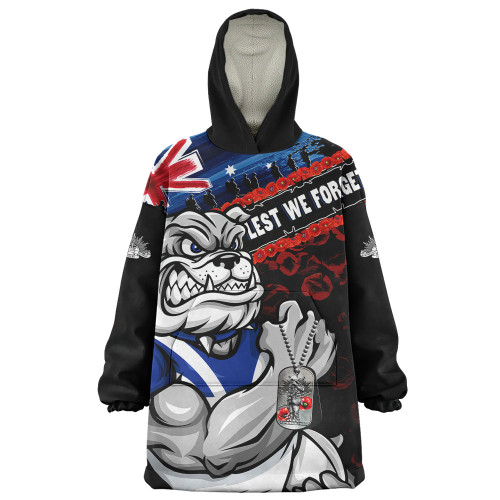 Canterbury-Bankstown Bulldogs Snug Hoodie Anzac Remembrance Of The Fallen