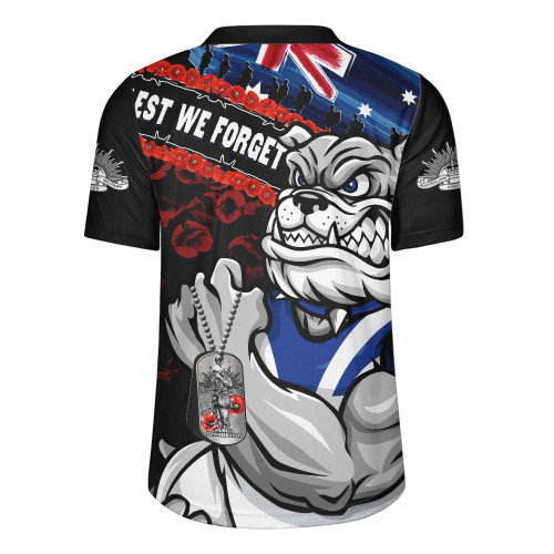 Canterbury-Bankstown Bulldogs Rugby Jersey Anzac Remembrance Of The Fallen