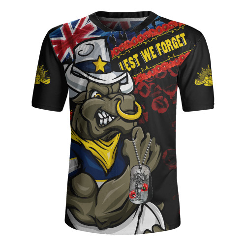 North Queensland Cowboys Rugby Jersey Anzac Remembrance Of The Fallen