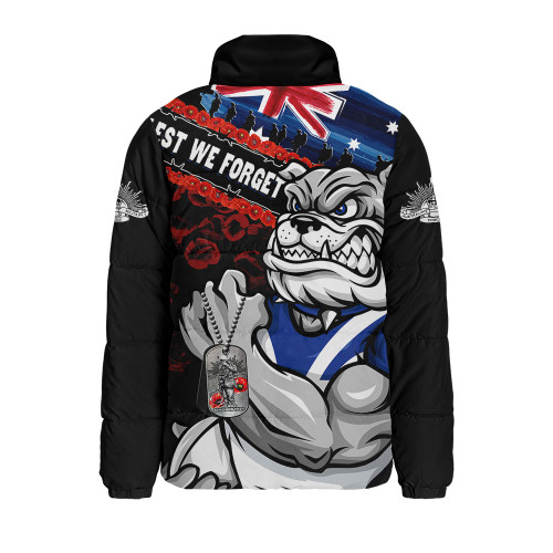 Canterbury-Bankstown Bulldogs Padded Jacket Anzac Remembrance Of The Fallen